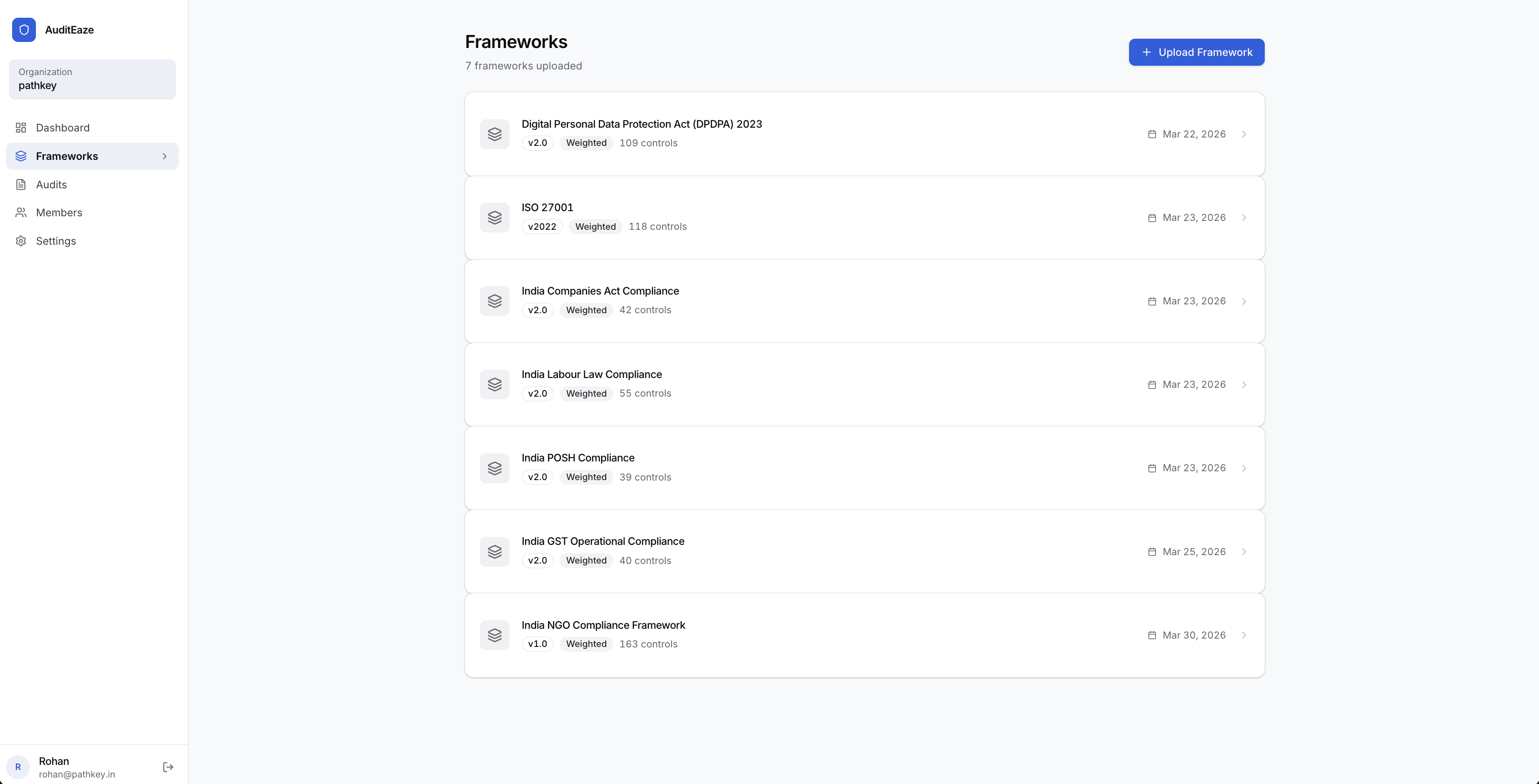 AuditEaze screenshot