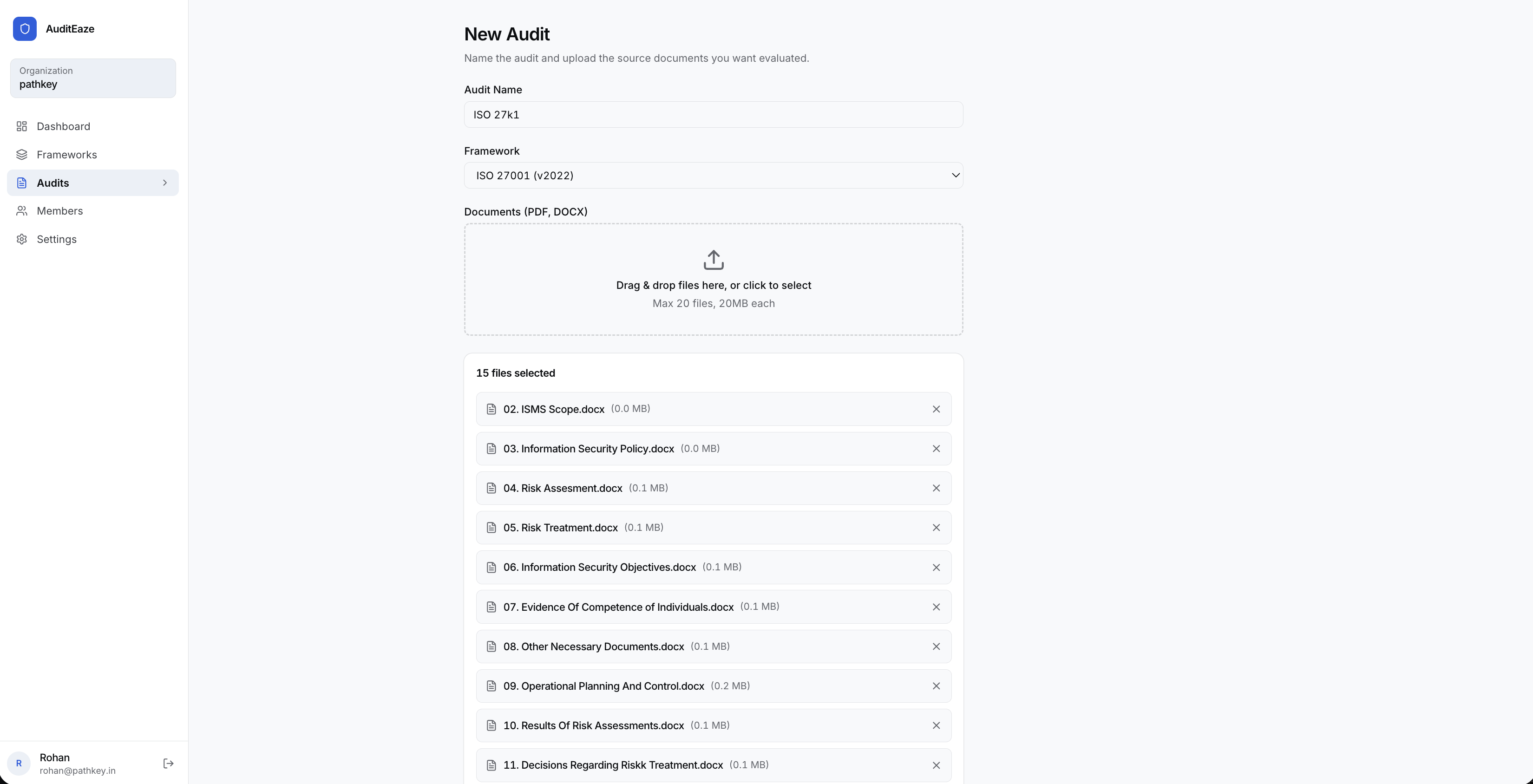 AuditEaze screenshot