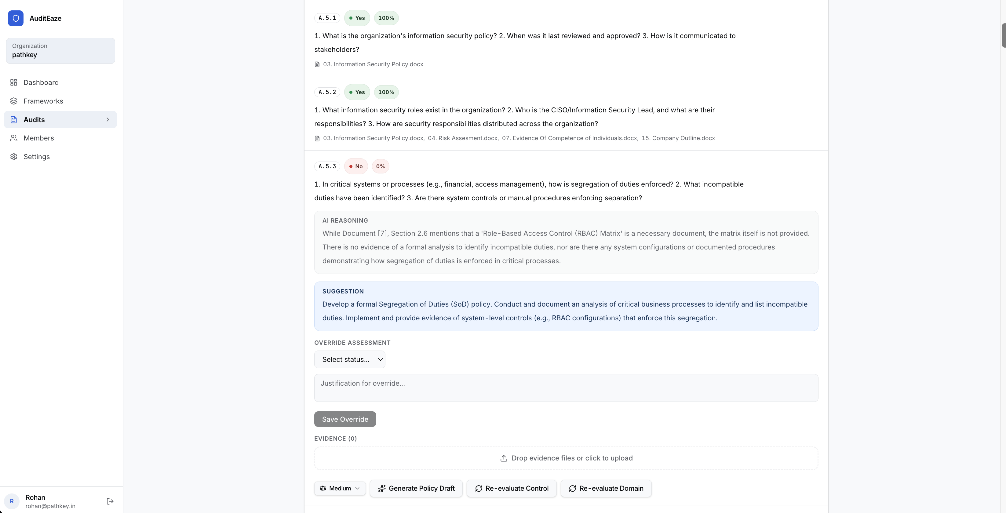 AuditEaze screenshot